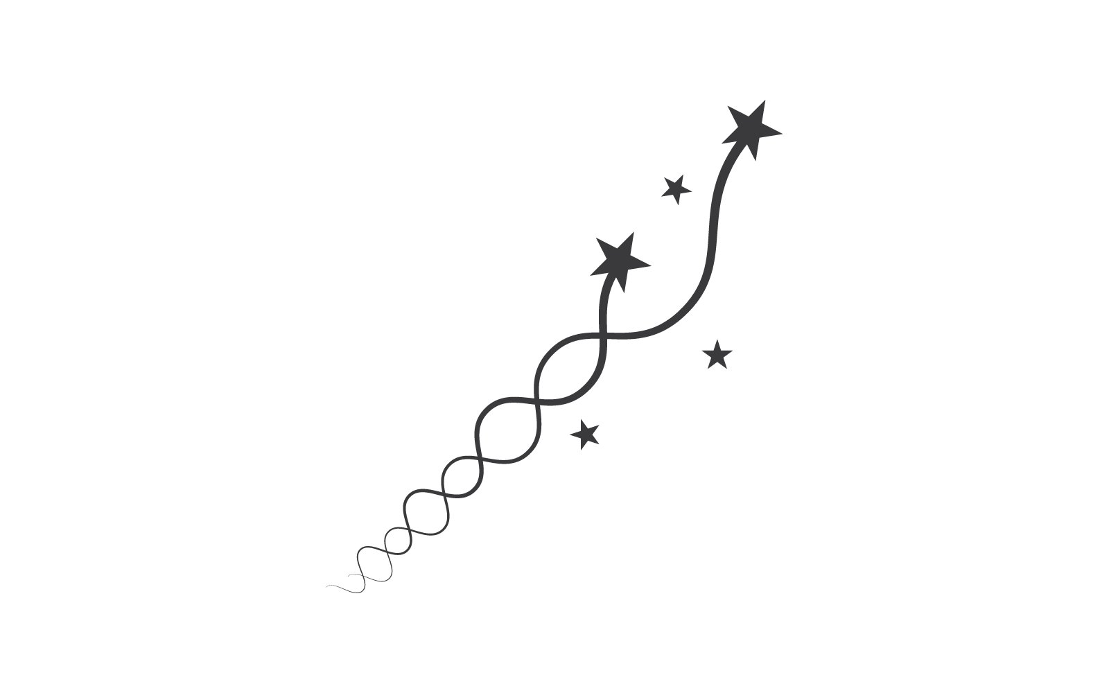 Yıldız Logosu simge illüstrasyon vektör düz tasarımı