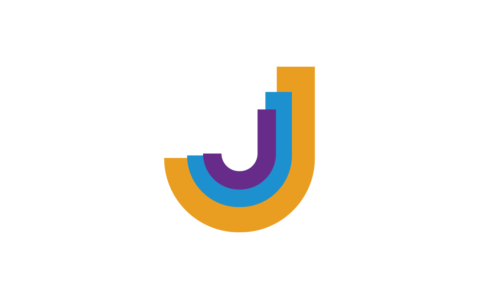Initial J letter logo illustration vector design