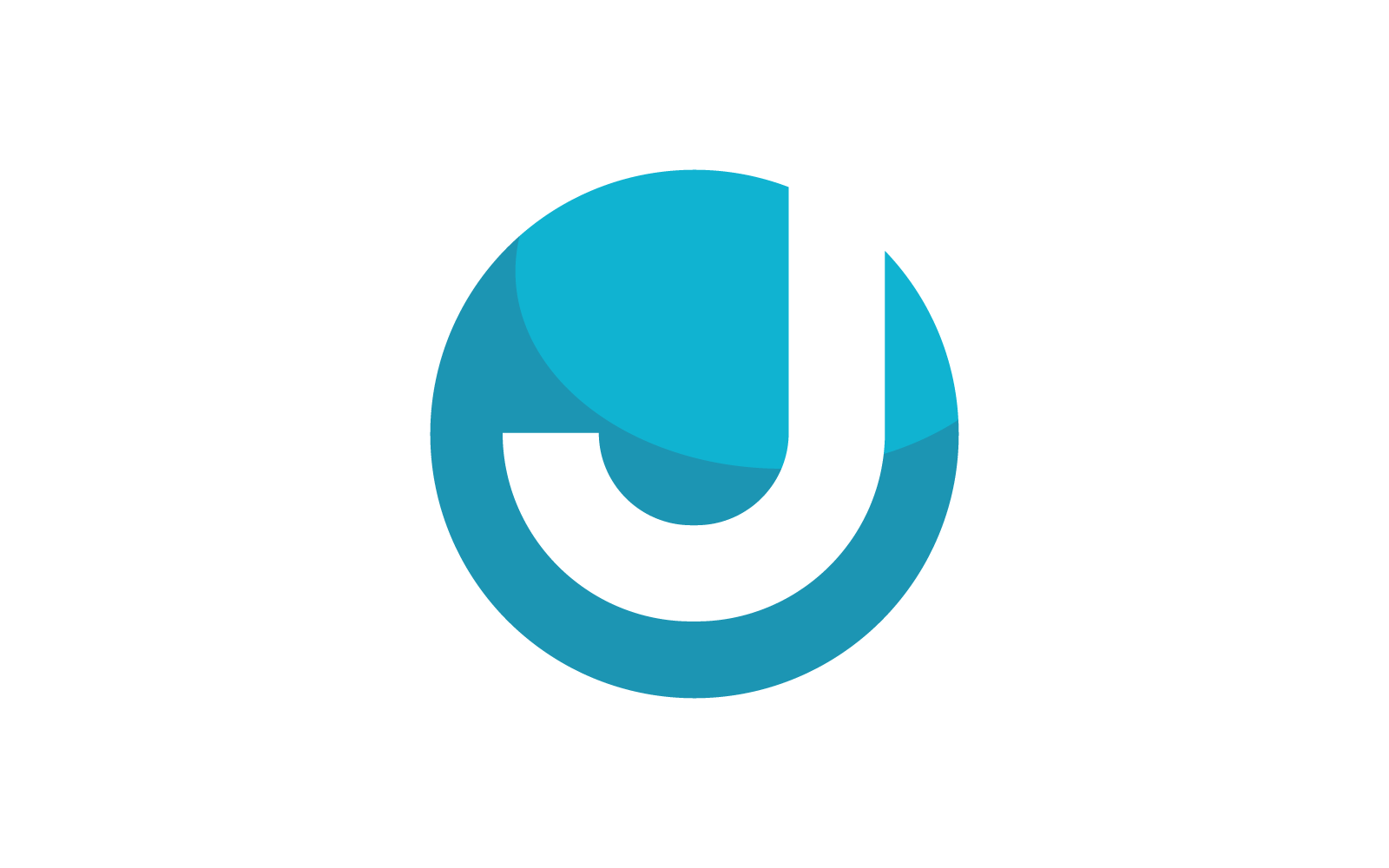 Initial J letter logo vector flat design