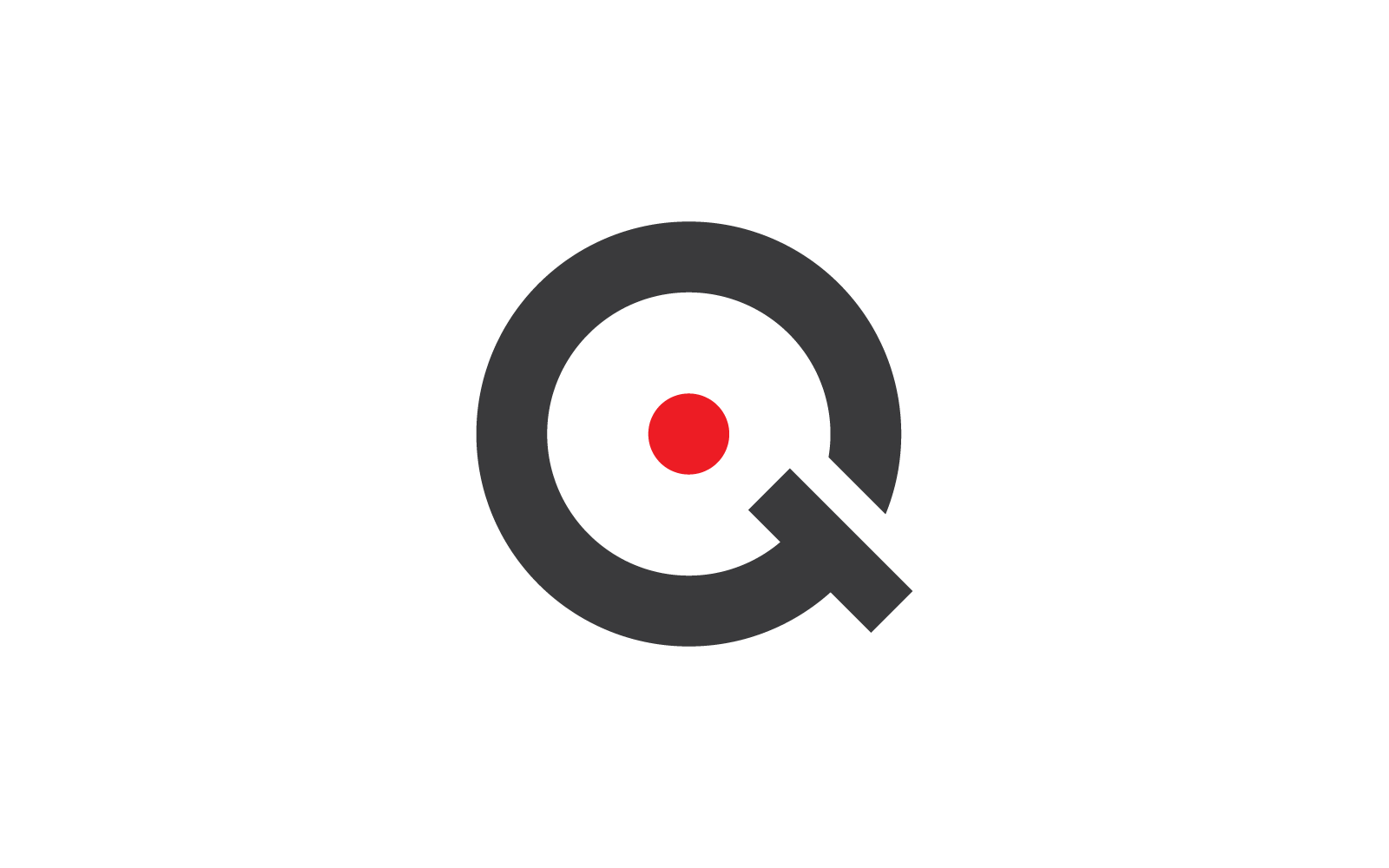 Initial Q letter logo template flat design vector
