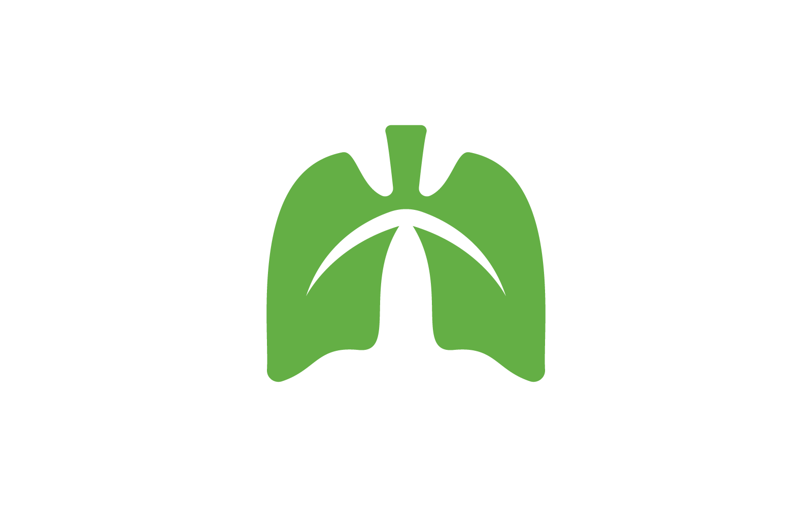 Lungs illustration vector template design