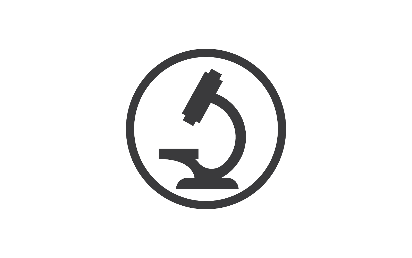 Microscope design illustration logo vector