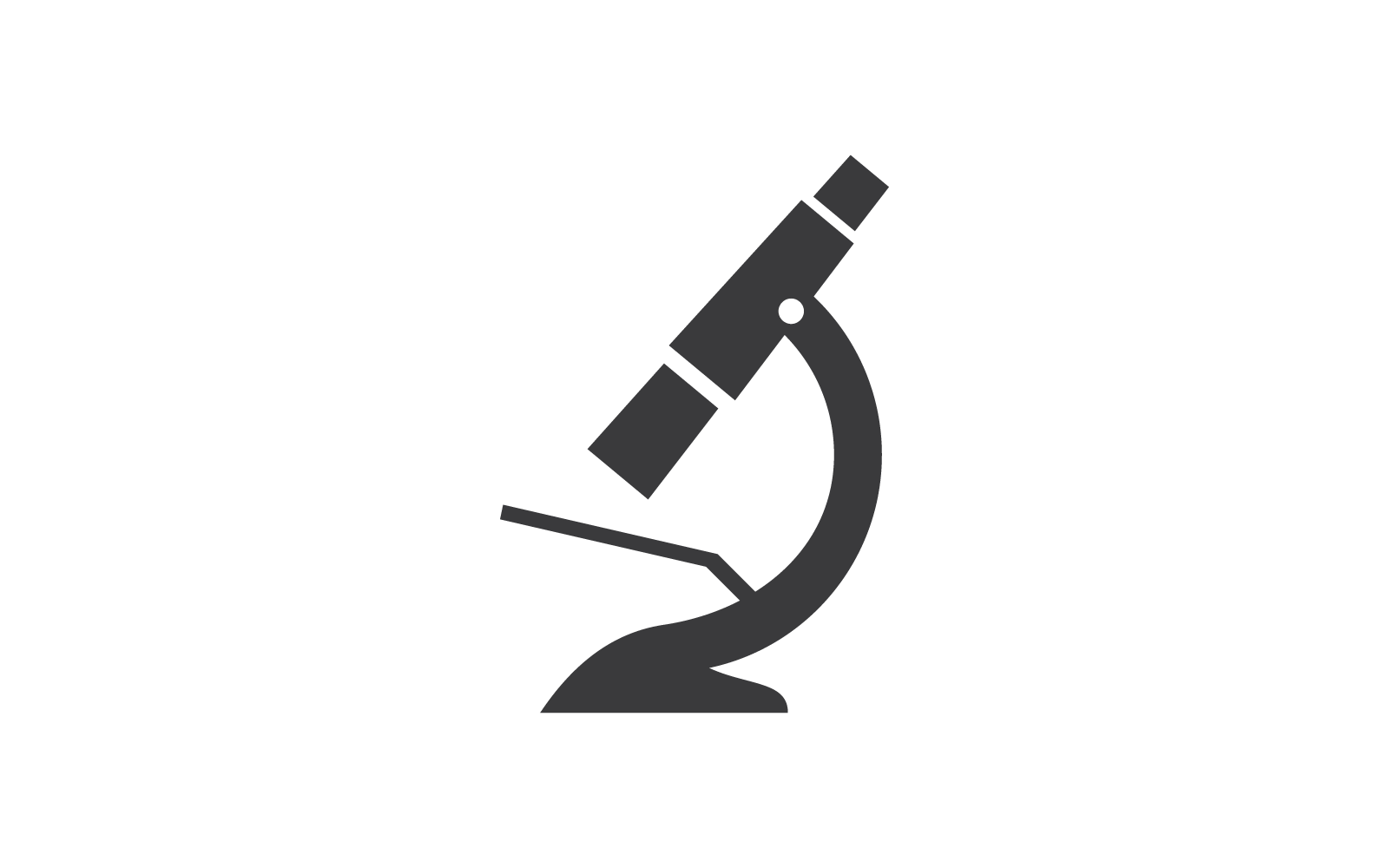 Microscope logo icon vector design template