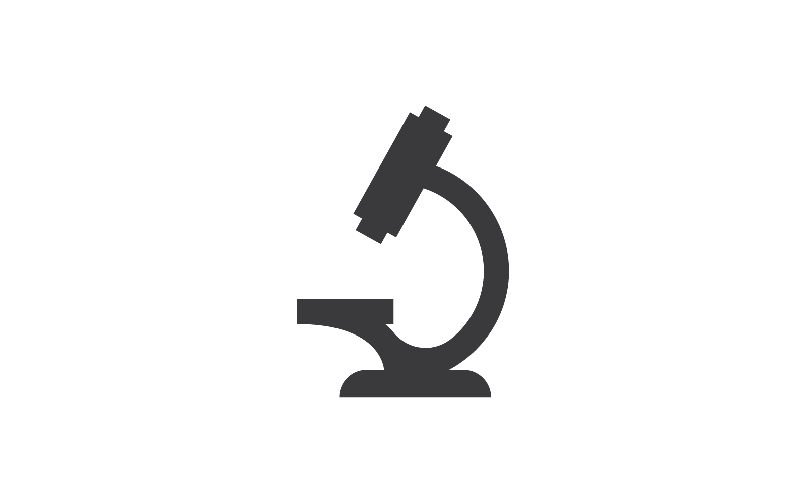 Microscope logo icon vector flat design