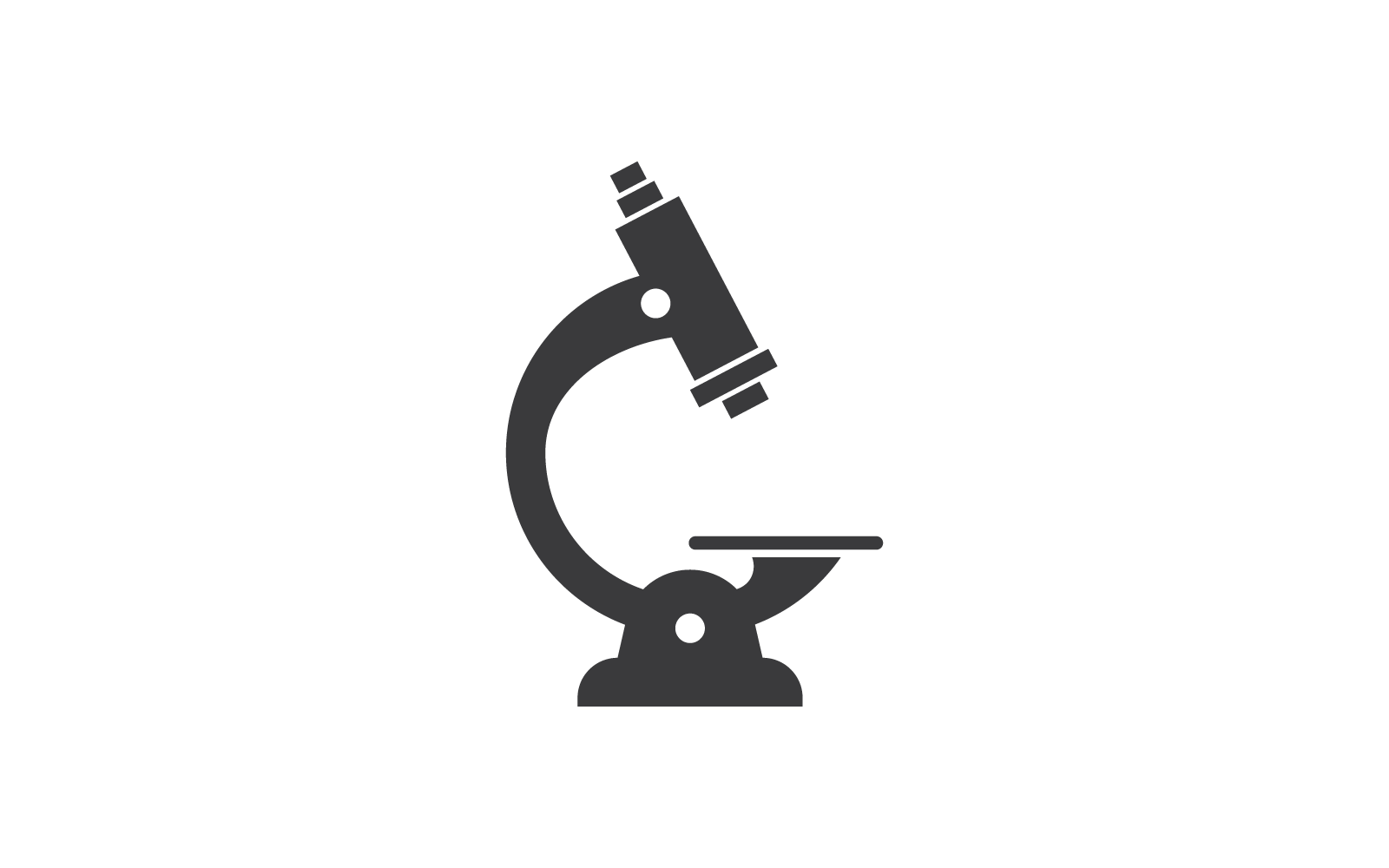Microscope logo icon vector illustration template