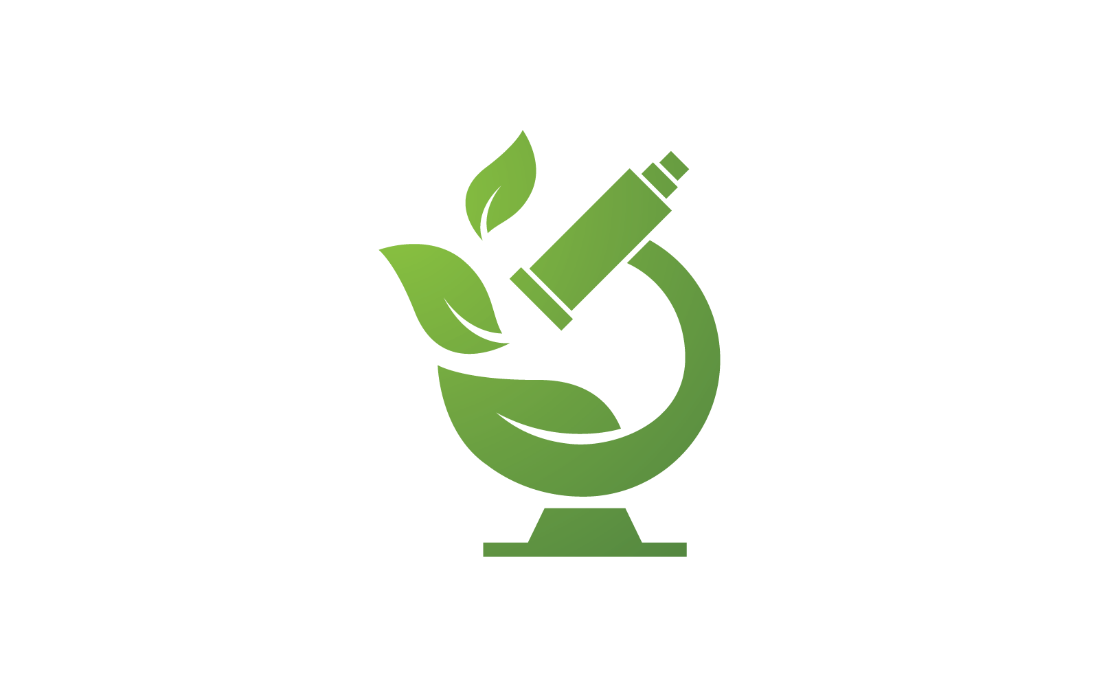 Microscope logo vector flat design template Logo Template