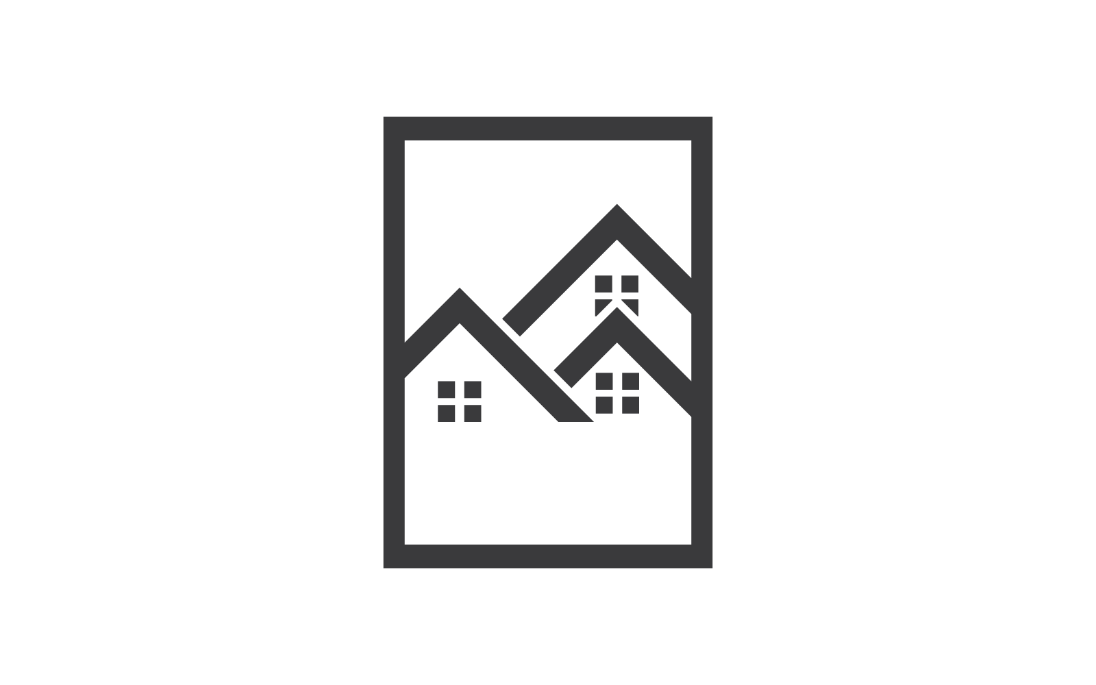 Szablon projektu logo nieruchomości, nieruchomości i budownictwa