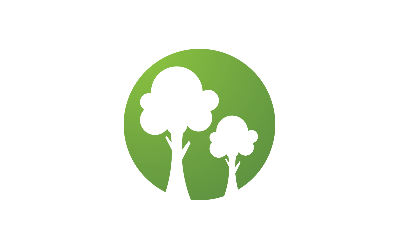 Tree nature illustration logo template design