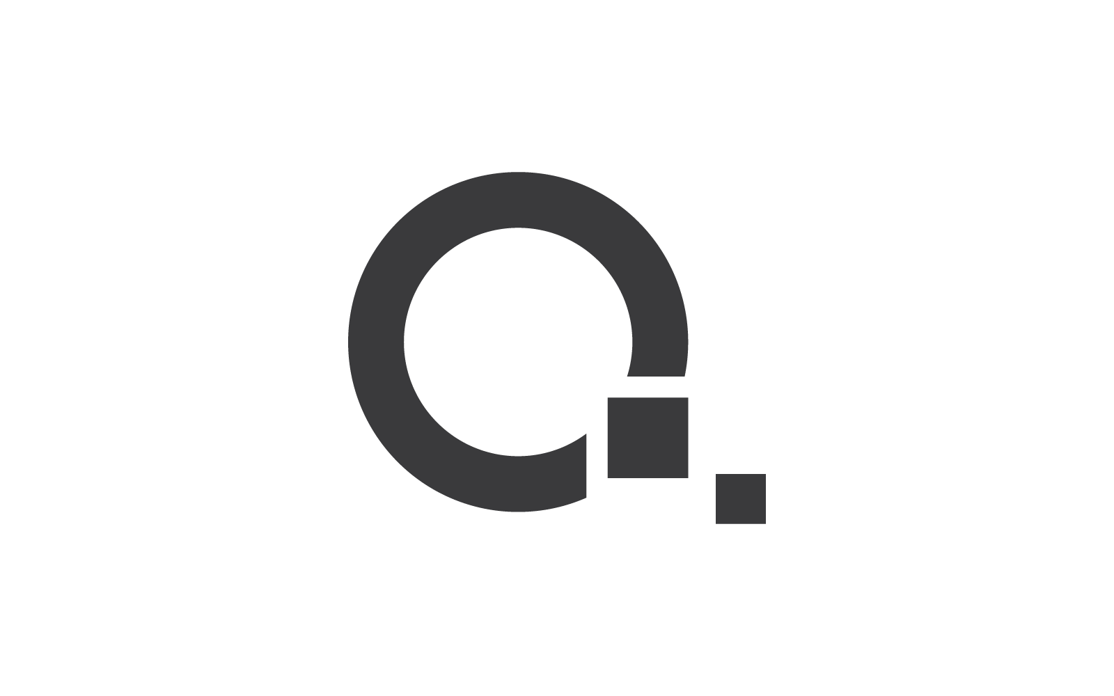 Ursprünglicher Vektor für das Design des Q-Buchstaben-Logos