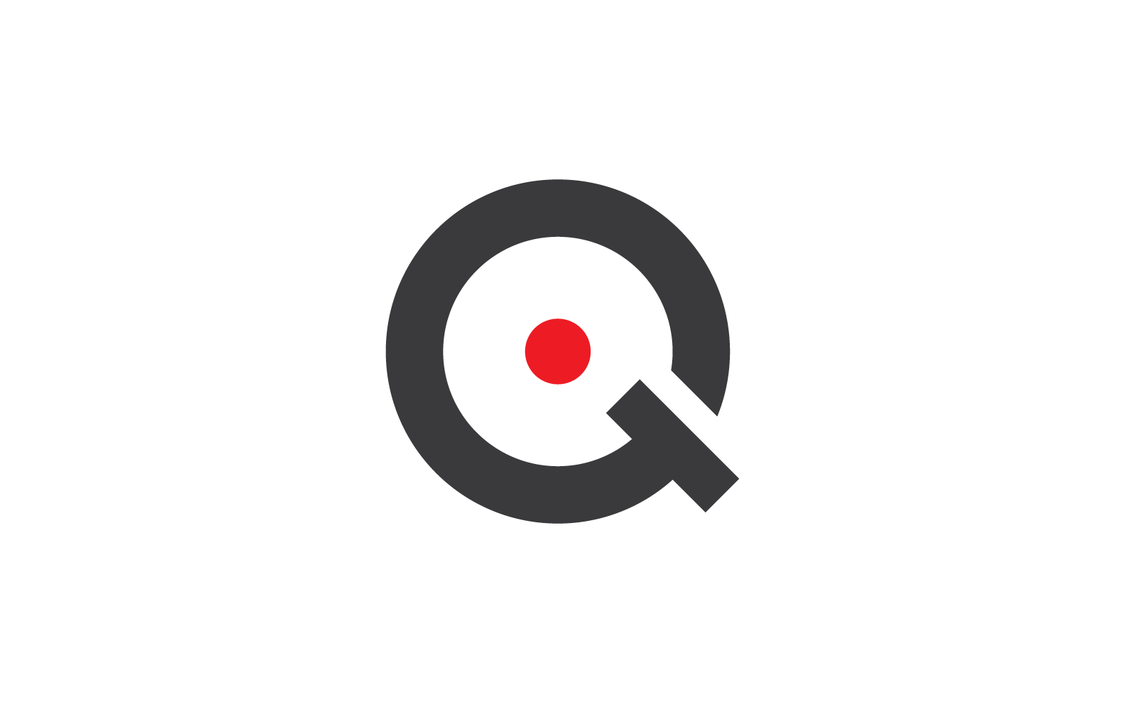 Vettore di design piatto del modello iniziale del logo della lettera Q