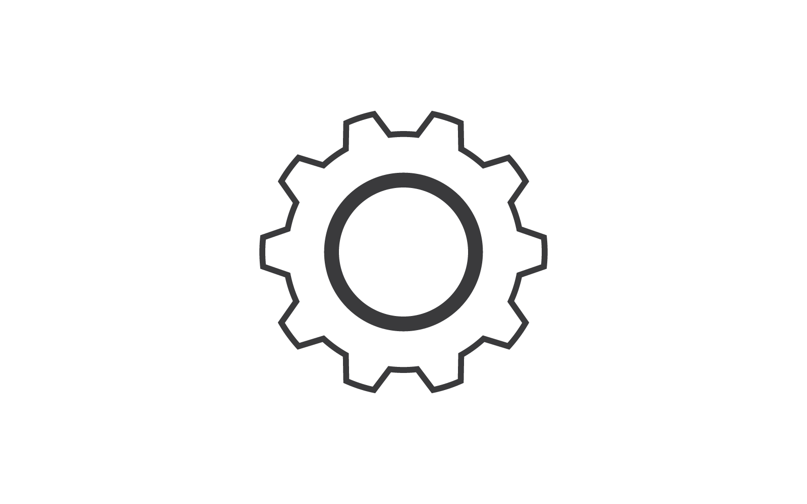 Gear technology logo design vector template