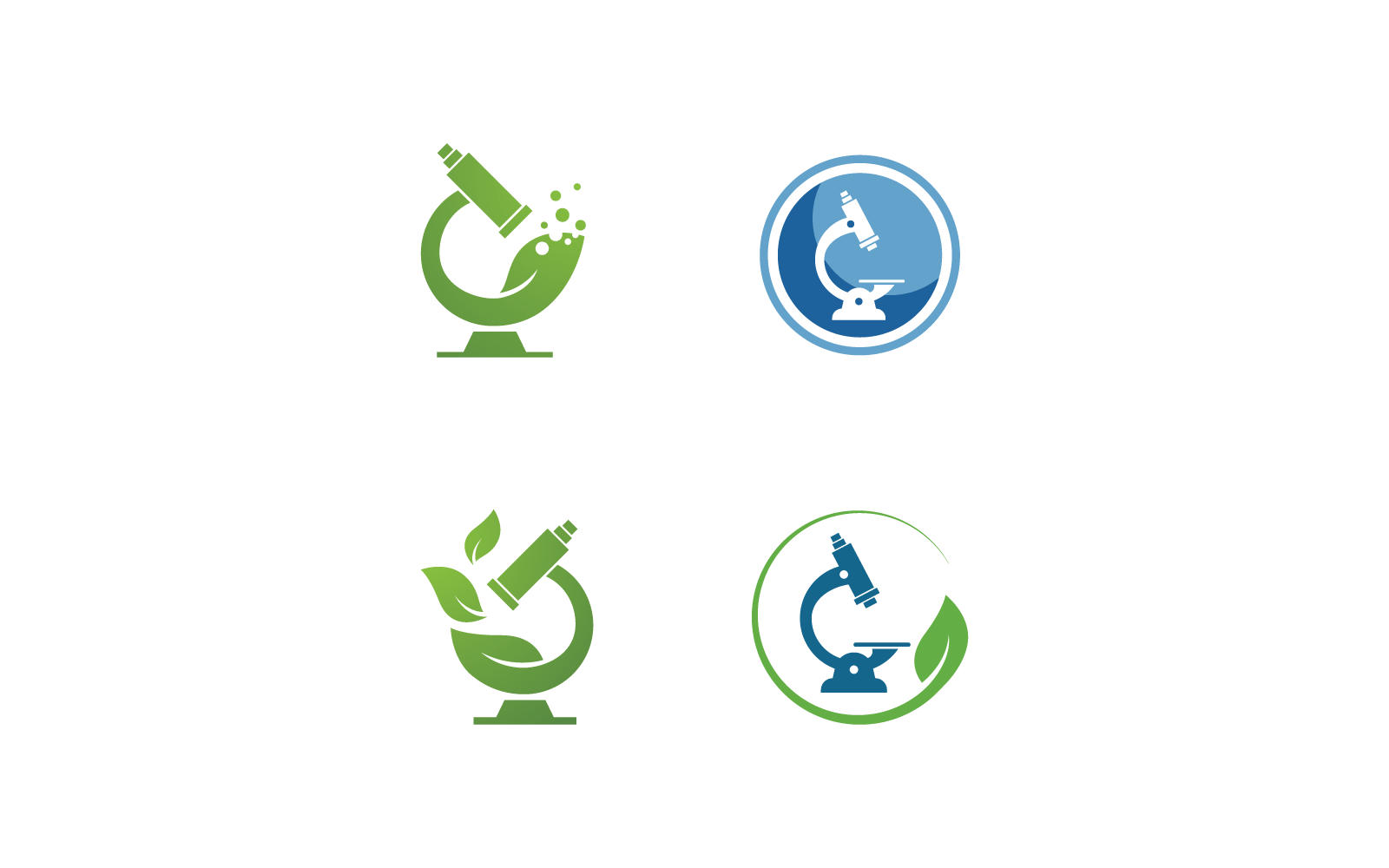 Plantilla de ilustración vectorial de diseño de microscopio