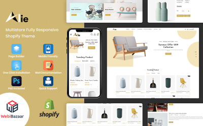 Alie - Melhor tema do Furniture Shopify