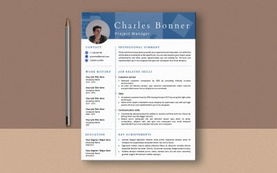 Charles Bonner Ms Word-Vorlage für funktionale Lebensläufe