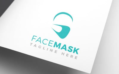 Création de logo de masque facial abstrait