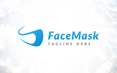 Design moderno della maschera per il viso Design del logo