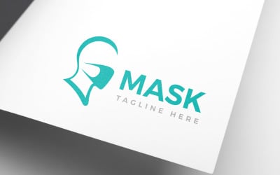 Gesichtsschutz Gesichtsmaske Logo-Design