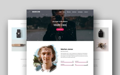 Marlon - Szablon strony docelowej HTML portfela osobistego