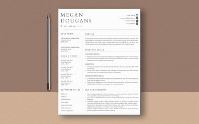 Megan Dougans Ms Word Functional Resume Template