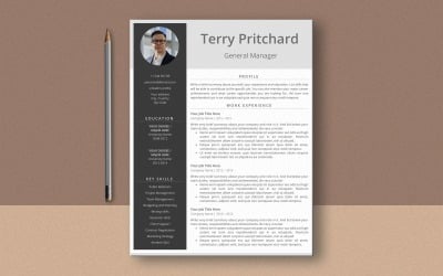 Professional Ms Word Resume Template, CV and Cover Letter Template