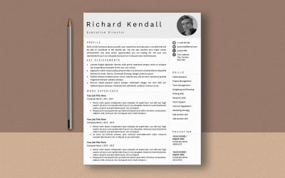 Professionele CV-sjabloon, eenvoudige CV-sjabloon voor MS Word