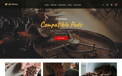 Reszponzív o`Joe Aroma - Coffee Online Shop Template PrestaShop sablon 100042
