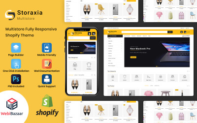 Storaxia - Víceúčelové téma Shopify