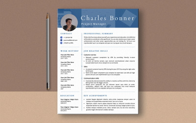 Szablon CV Charles Bonner Ms Word