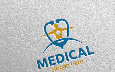 Хрест медичної лікарні дизайн 109 шаблон логотипу