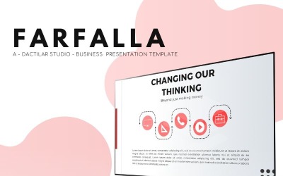 "Farfalla - Business Presentation PowerPoint Template" - PowerPoint шаблон №100198