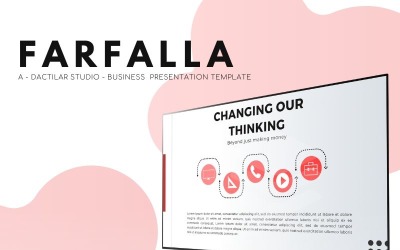 Farfalla - İş Sunumu PowerPoint şablonu