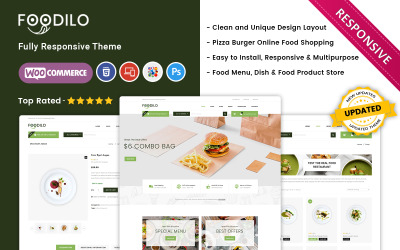 Foodilo - The Fast Food & Restaurant Store WooCommerce Theme
