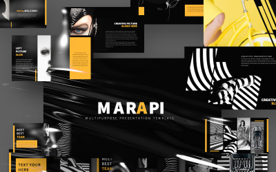 Marapi-Präsentation PowerPoint-Vorlage