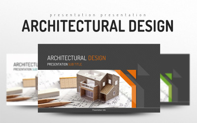 Modelo de design arquitetônico do PowerPoint