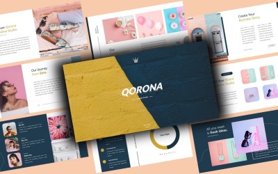 Qorona Creative Business PowerPoint-sjabloon