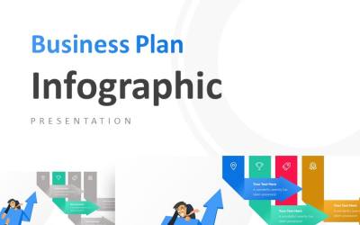 Team Work Business Concept Infographic Presentation PowerPoint template
