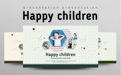 Gelukkige kinderen PowerPoint-sjabloon