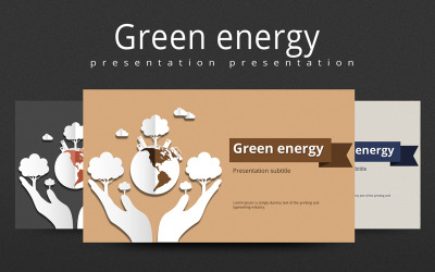 Grüne Energie PowerPoint-Vorlage