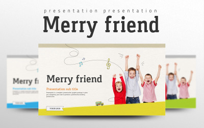 Merry Friend PowerPoint template