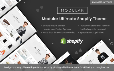 Responsive Modular - Multipurpose Shopify Theme #100365