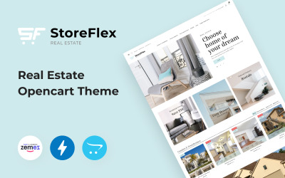 Storeflex Real Estate Theme OpenCart Template