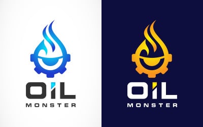 Design loga automobilového Monster Gear Oil Gas