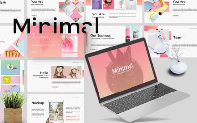 Minimalny szablon prezentacji PowerPoint