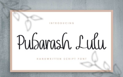Pubarash Lulu betűtípus