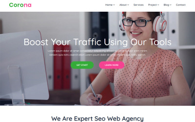 Corona - Digital Agency Mehrzweck-Website-Vorlage