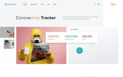 COViD-19 - Coronavirus Medical Website Template