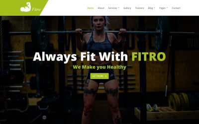 Fitro - HTML5-sjabloon voor fitness