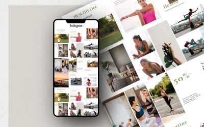 Healty Life Social Media Template