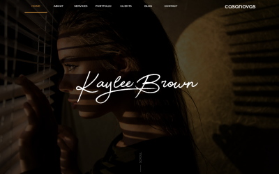 Kaylee - Személyes portfólió webhelysablon