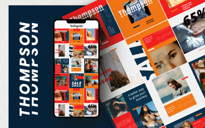 Thompson Social Media-Vorlage